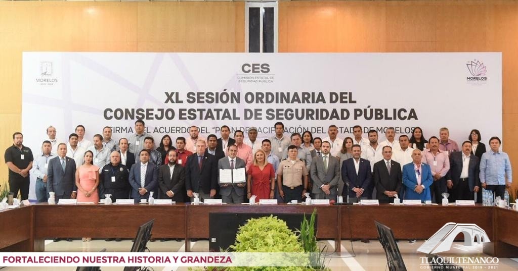 El Presidente Jorge Maldonado asistió a la XL Sesión Ordinaria de Consejo Estatal de Seguridad Pública