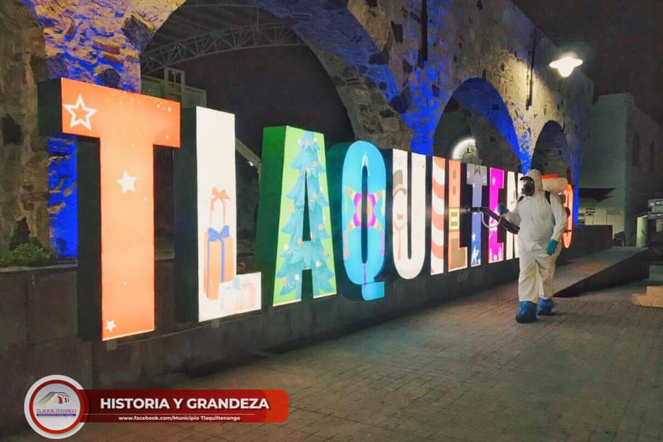 Continúa la Jornada de Desinfección de Espacios Públicos en Tlaquiltenango